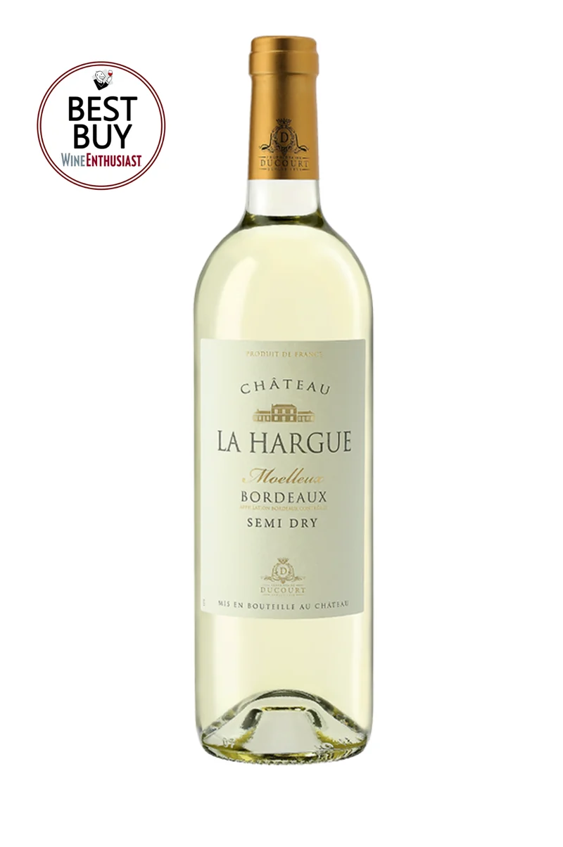 CHÂTEAU LA HARGUE MOELLEUX - AOC BORDEAUX - 2025 - 6 bouteilles x 9€