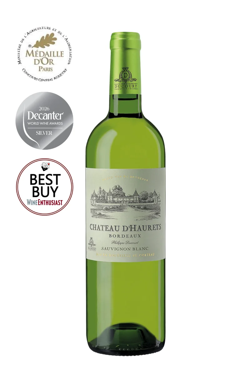 CHÂTEAU D'HAURETS BLANC - AOC BORDEAUX - 2025 - 6 bouteilles x 8,50€