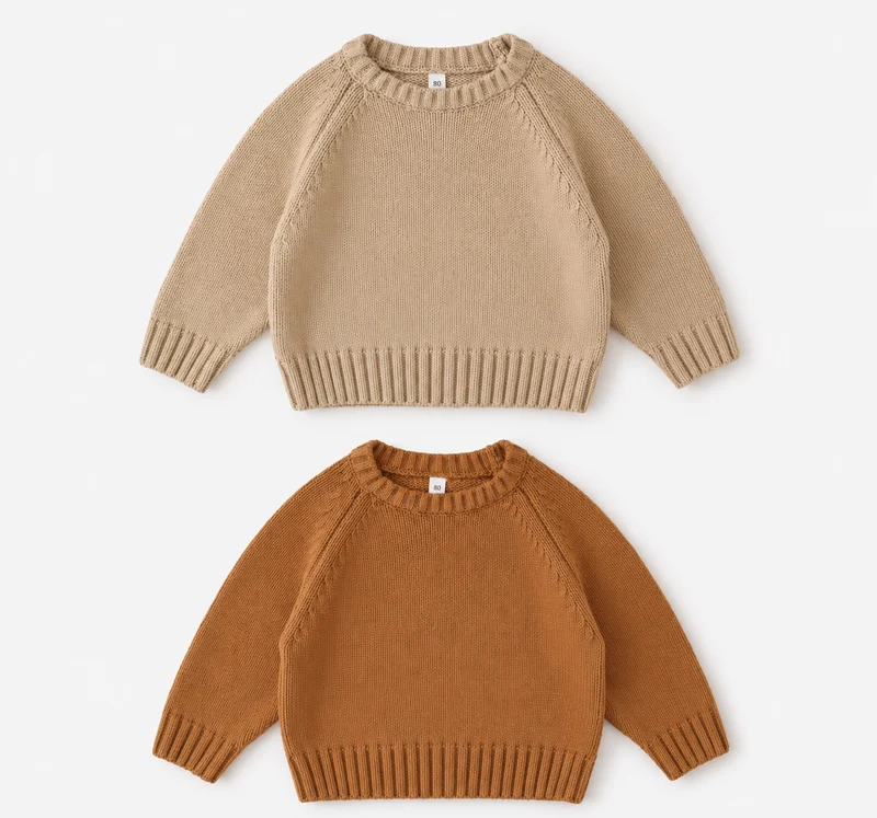 Pull en tricot de coton pour bébé et garçon – Automne-Hiver
