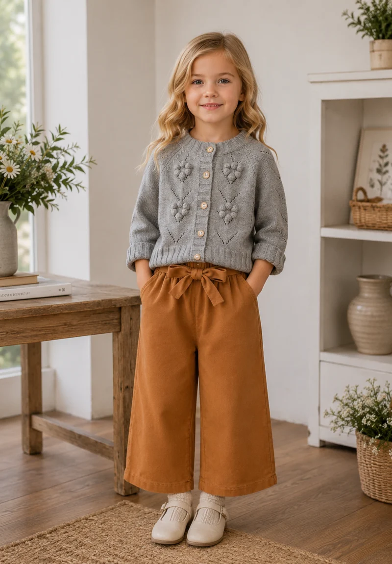 Pantalons Bohèmes Chics pour fille – Automne-Hiver