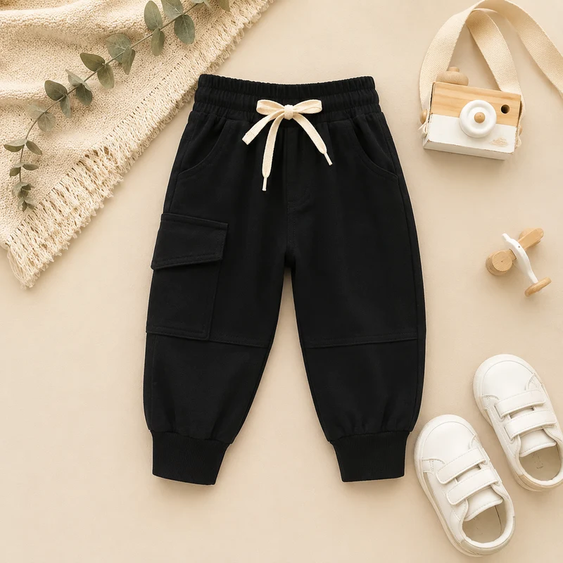 Pantalon cargo pour bébé et garçon – Automne-Hiver