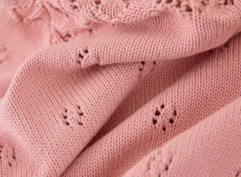 Cardigan fille ivoire & rose Vichy