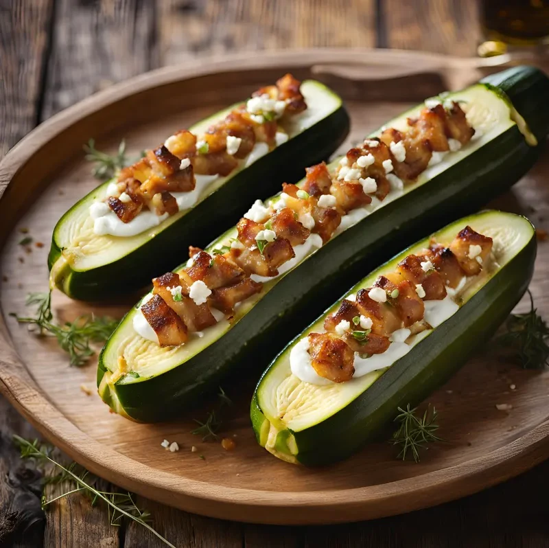 Box "Courgettes Farcies à la Poitrine de Porc et Fromage de Chèvre 🐐" - Pour 4 personnes