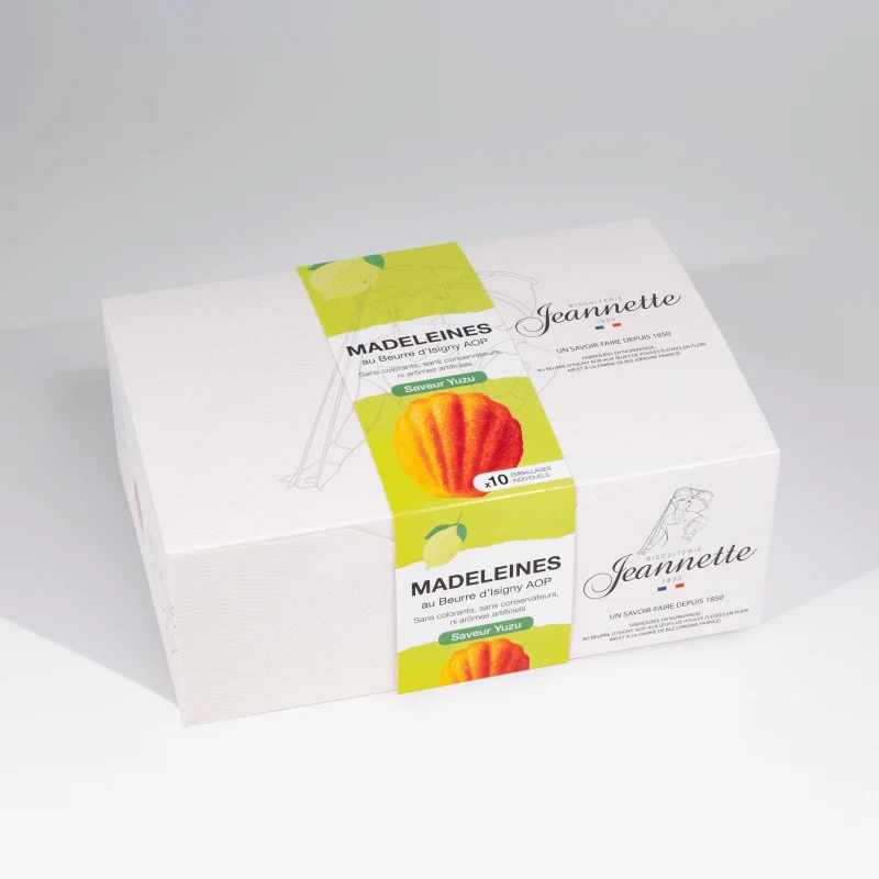 Boîte de 10 Madeleines Yuzu | 250g