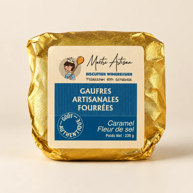 5 Gaufres Fourrage Caramel Fleur de Sel | 230g