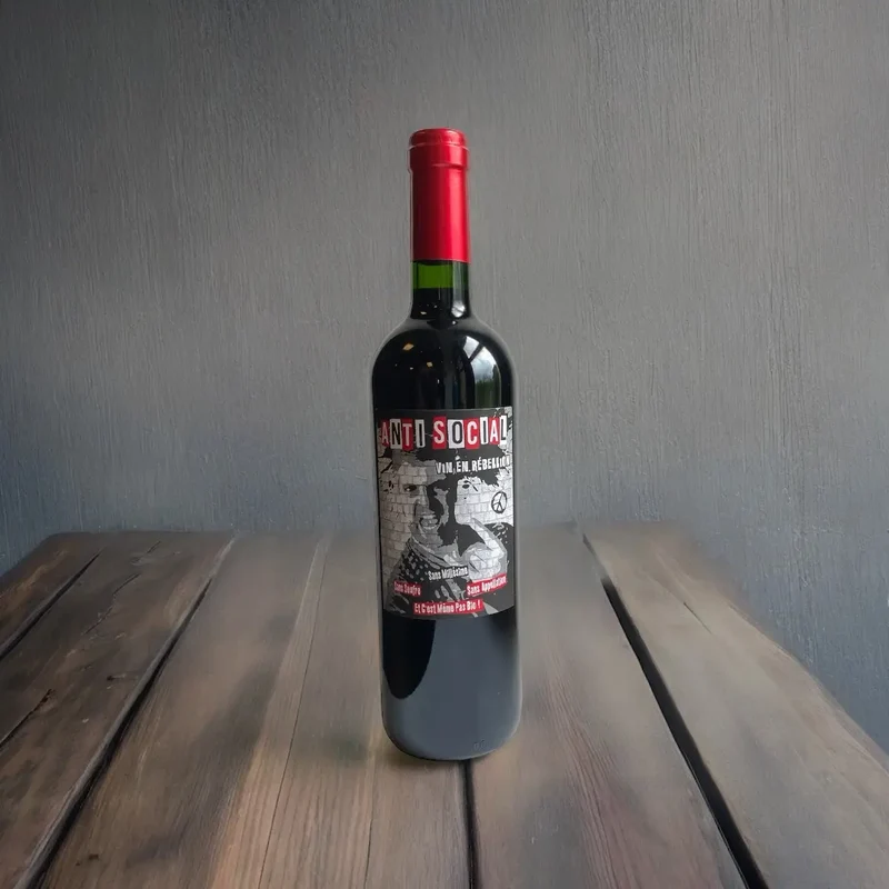 Vin de France rouge – Cuvée « Anti Social » sans soufre