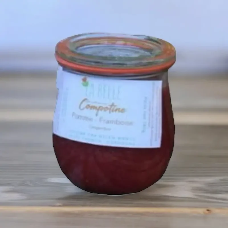 Compotine Pomme - Framboise Gingembre - 220 ml