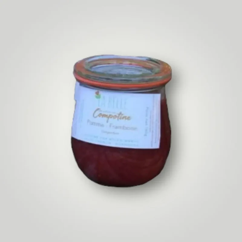 Compotine Pomme - Framboise Gingembre - 220 ml