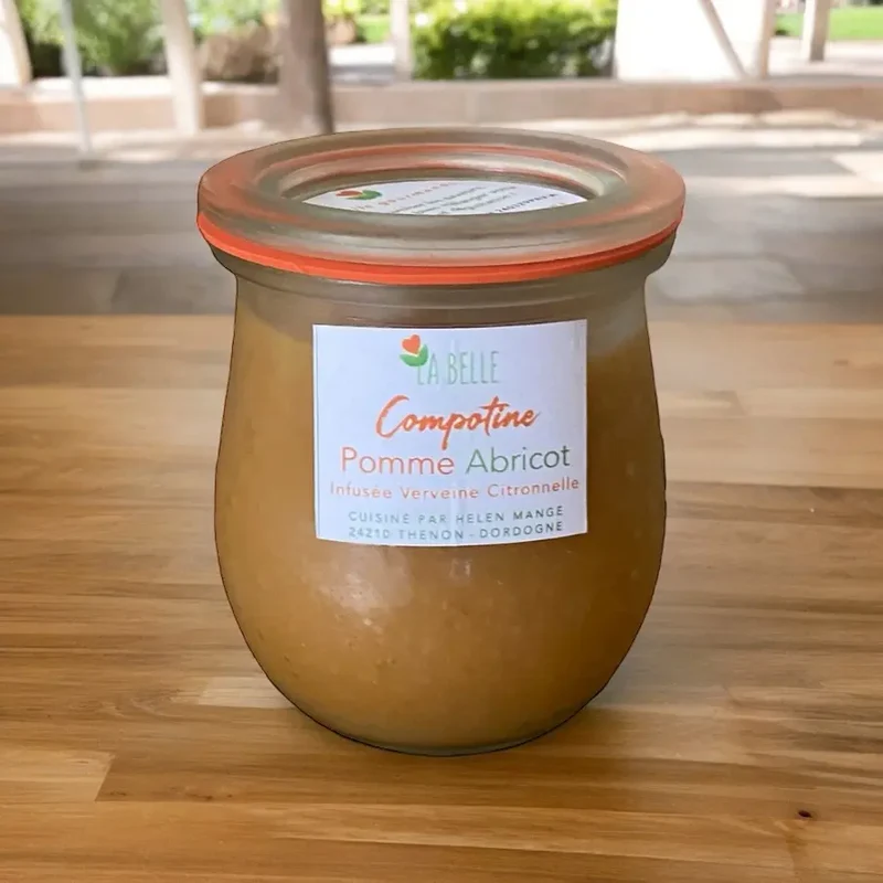 Compotine Pomme - Abricot Verveine - 220 ml