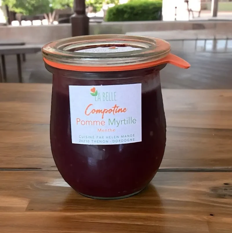 Compotine Pomme - Myrtille Menthe - 220 ml