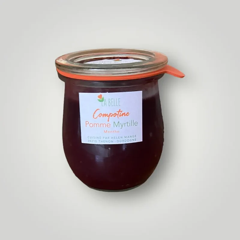 Compotine Pomme - Myrtille Menthe - 220 ml