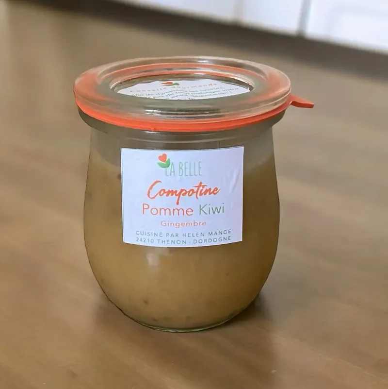 Compotine Pomme - Kiwi Gingembre - 220 ml
