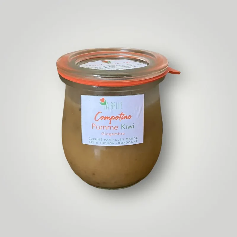 Compotine Pomme - Kiwi Gingembre - 220 ml