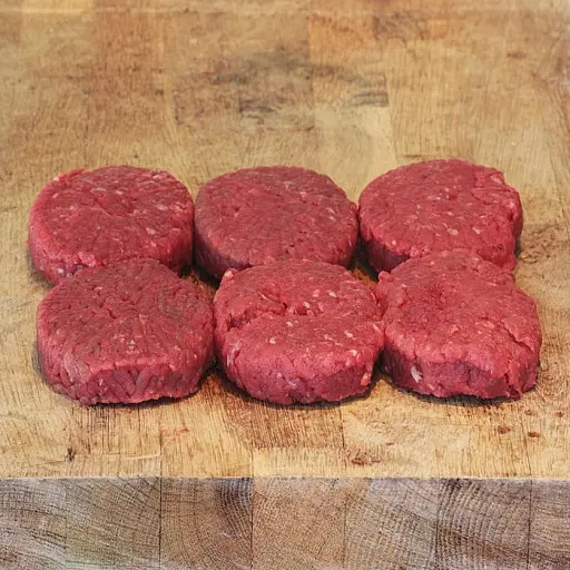 2 Galettes de bœuf bio, légèrement assaisonnées – 250g