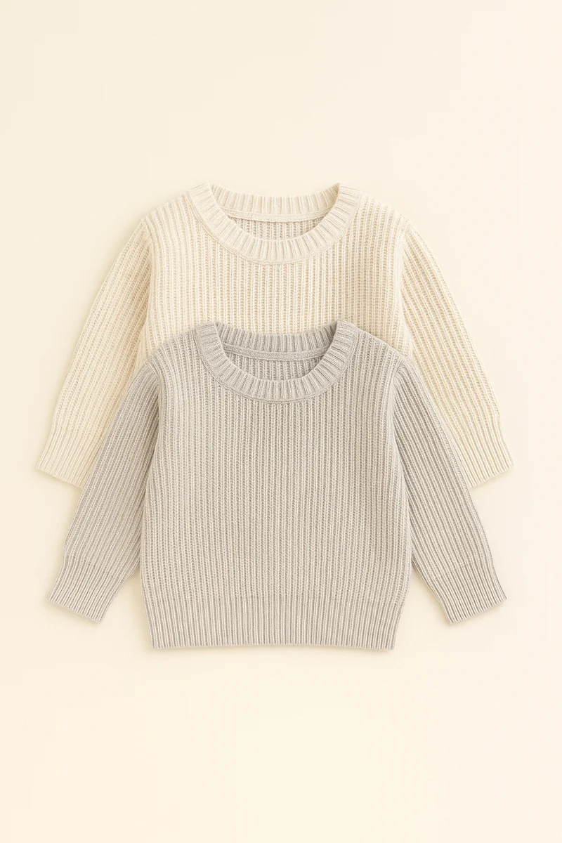 Pull en tricot 100 % coton pour garçon – Collection Kali (2 couleurs) |