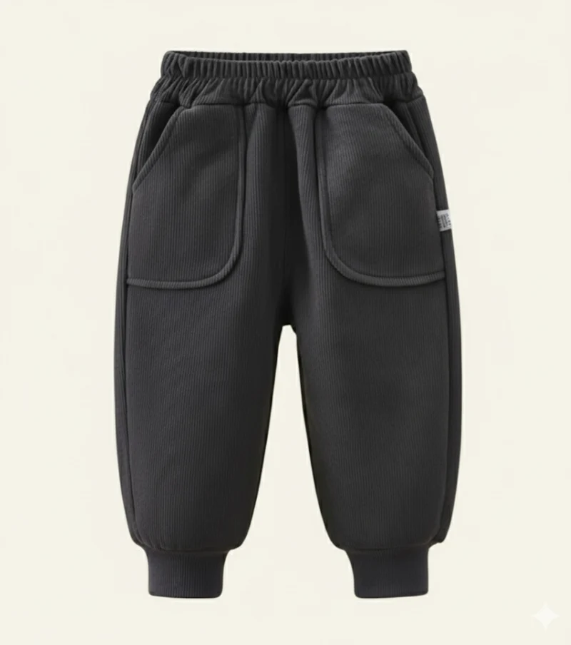 Pantalons en velours pour garçon – Kaki lilas