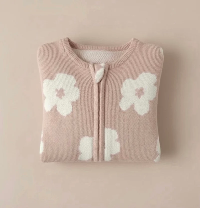 Combinaison bébé fille à capuche fleurie – Kali