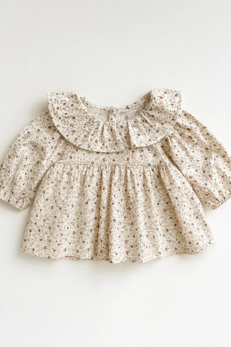 Leggings bébé & enfant coton doux dentelle – Kaki Lilas