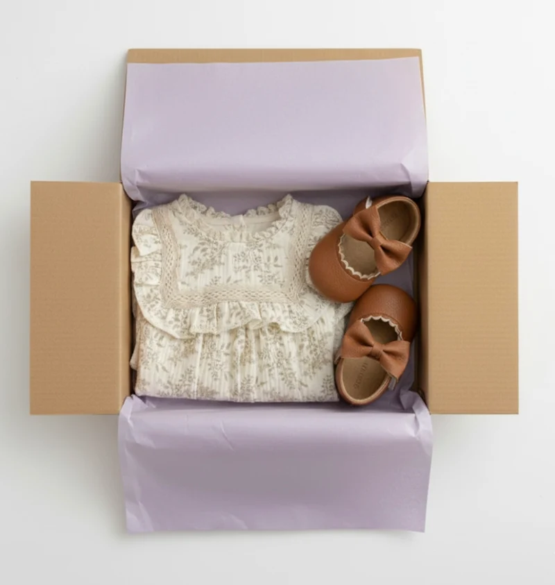 Coffret naissance bébé Fleur de Lin