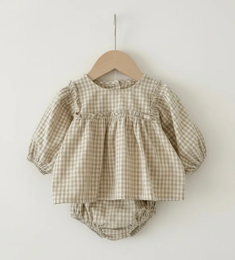 Ensemble bébé fille à carreaux – Kali