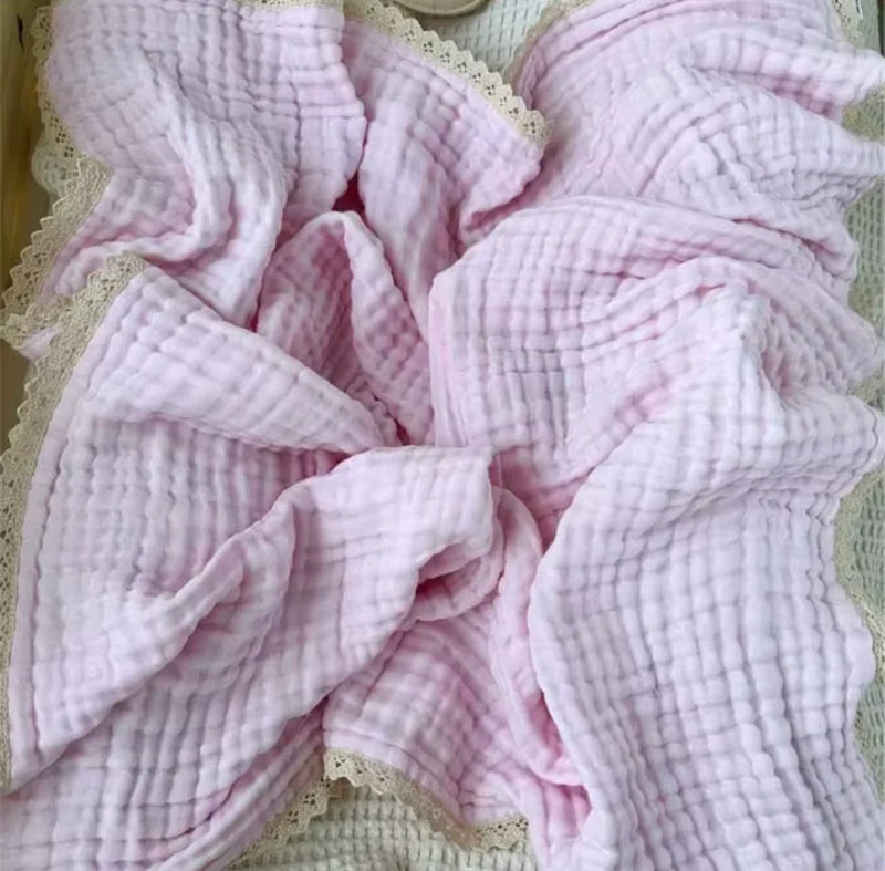 Couverture en mousseline pour bébé bohème douce en coton – Kali