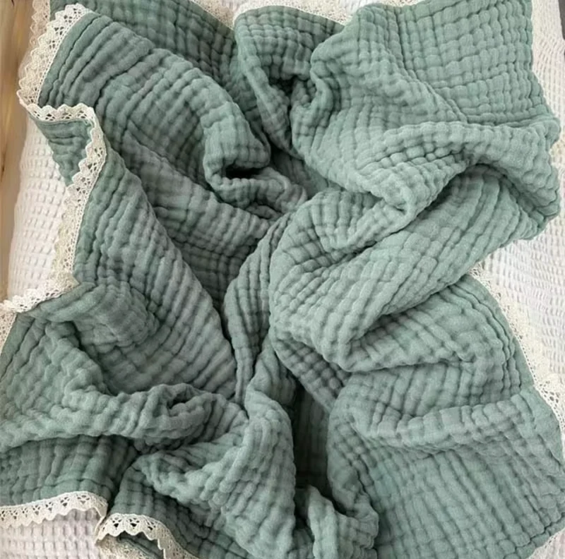 Couverture en mousseline pour bébé bohème douce en coton – Kali