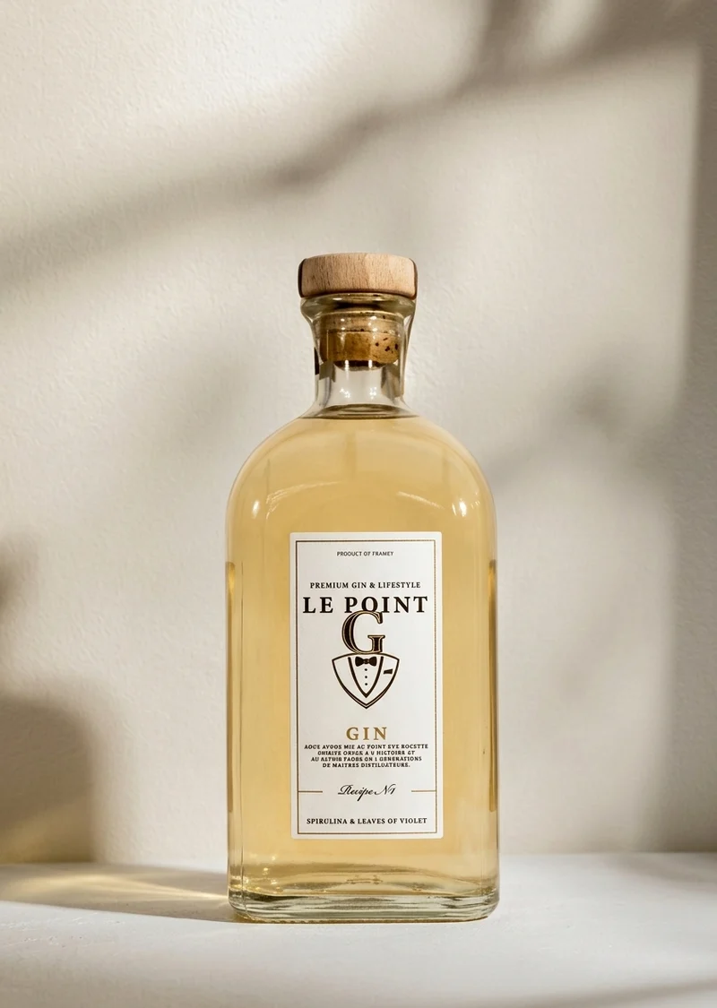Gin Le Point G, un création unique toulousaine à base de violette et de spiruline