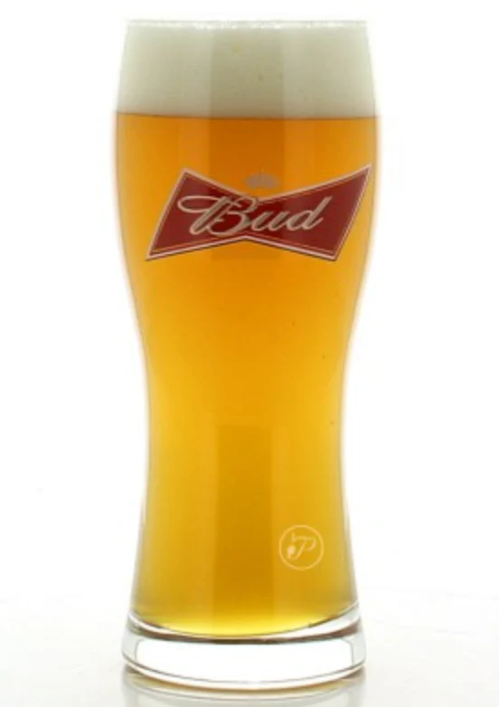 Verre à bière budweiser 330ml