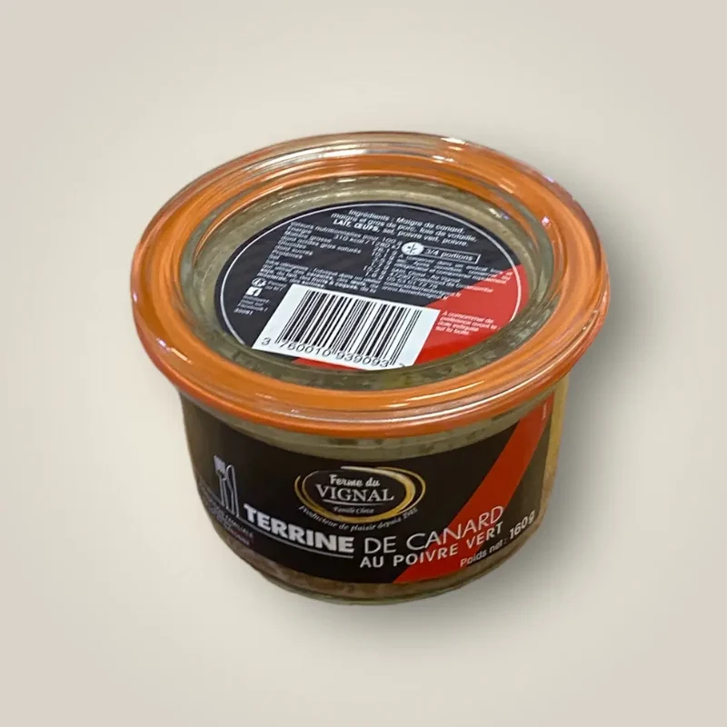 Terrine de canard au poivre vert - 160g