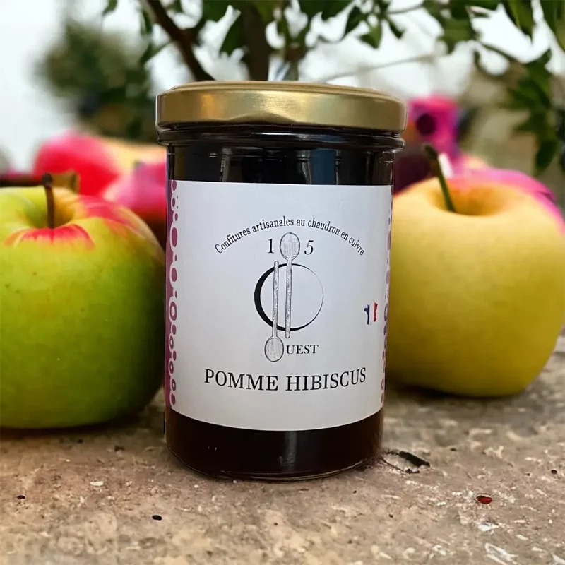 Confiture Pomme-Hibiscus 220g