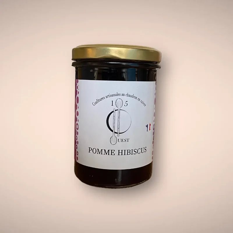 Confiture Pomme-Hibiscus 220g