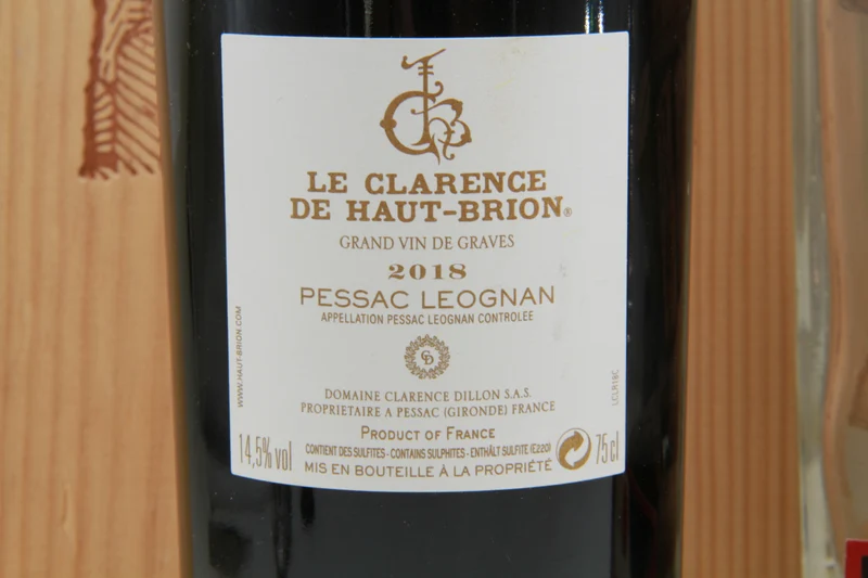 Le Clarence De Haut Brion Pessac Léognan. 2018