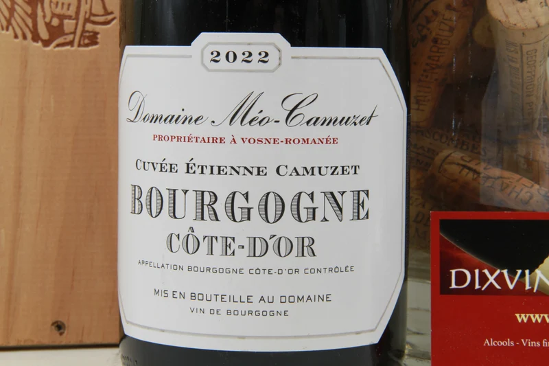 Bourgogne Cuvée Étienne Camuzet 2022. Domaine Méo Camuzet