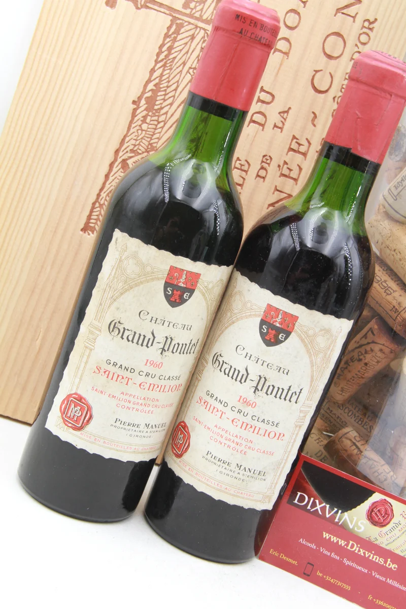 Chateau Grand Pontet. Grand Cru Classé Saint Émilion 1960. 37,5cl