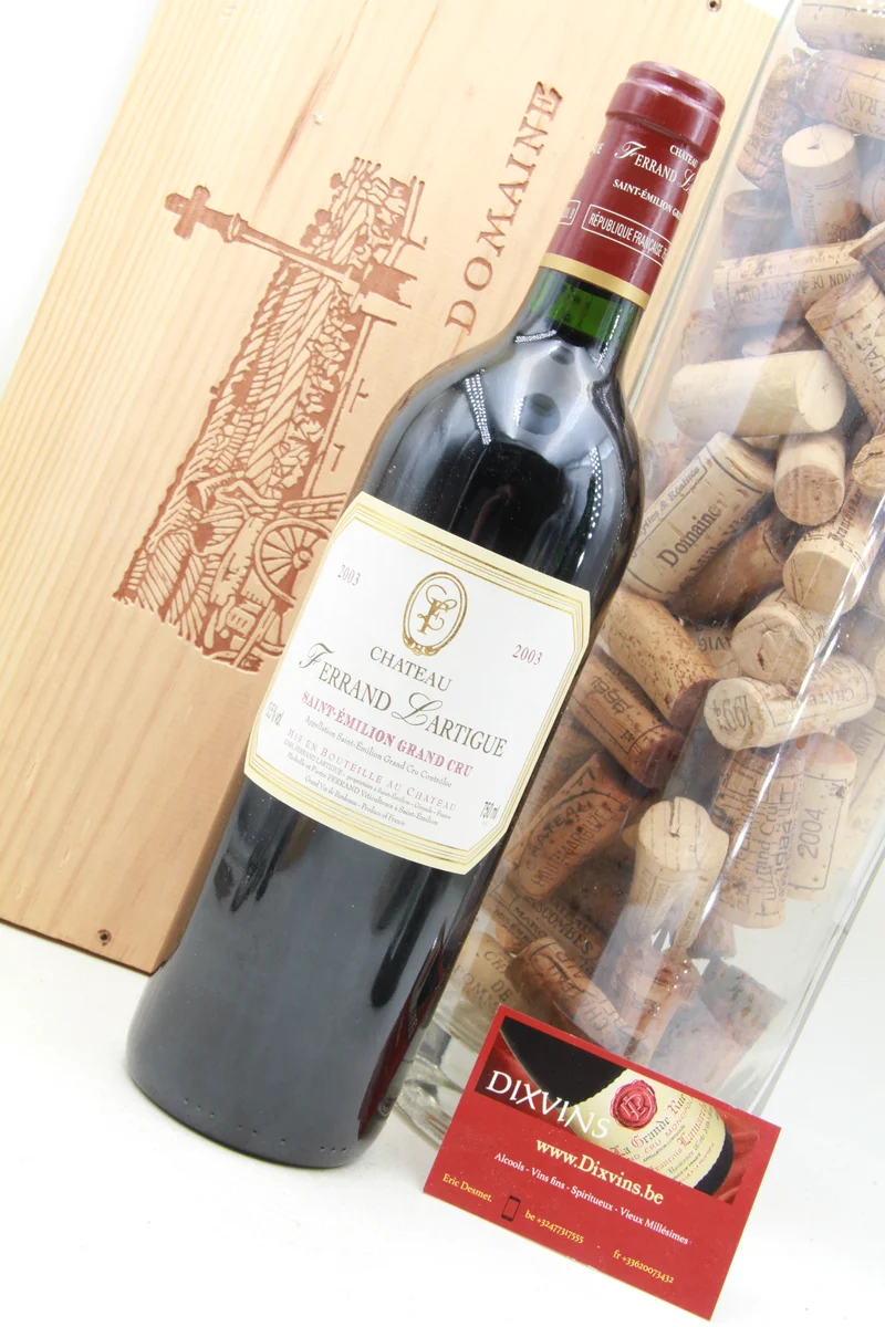 Chateau Ferrand lartigue Saint Émilion Grand Cru 2003