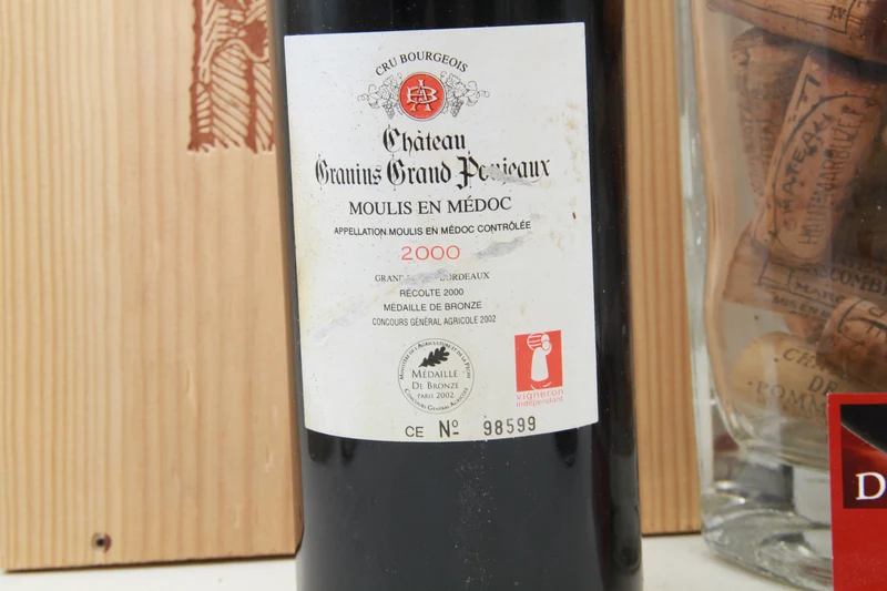 Chateau Granins Grand Poujeaux Moulis en Médoc 2000