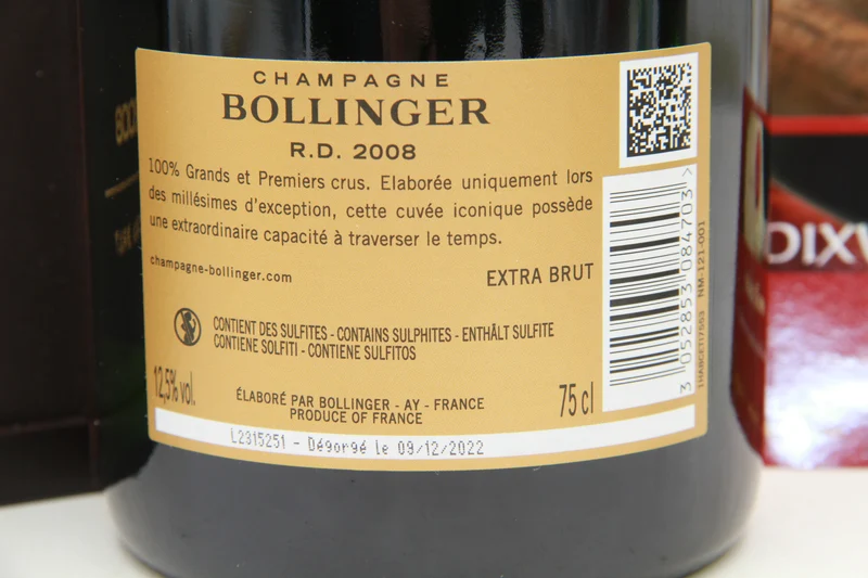 Champagne Bollinger R.D. Extra Brut 2008
