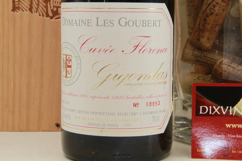 Gigondas Cuvée Florence Domaine Les Goubert JP Cartier 1995