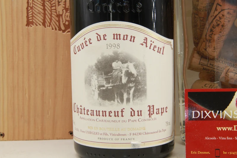 Chateauneuf Du Pape. Cuvée de mon Aieul Usseglio. 1998