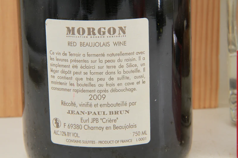 Morgon terres dorées Domaine Jean Paul Brun 2009