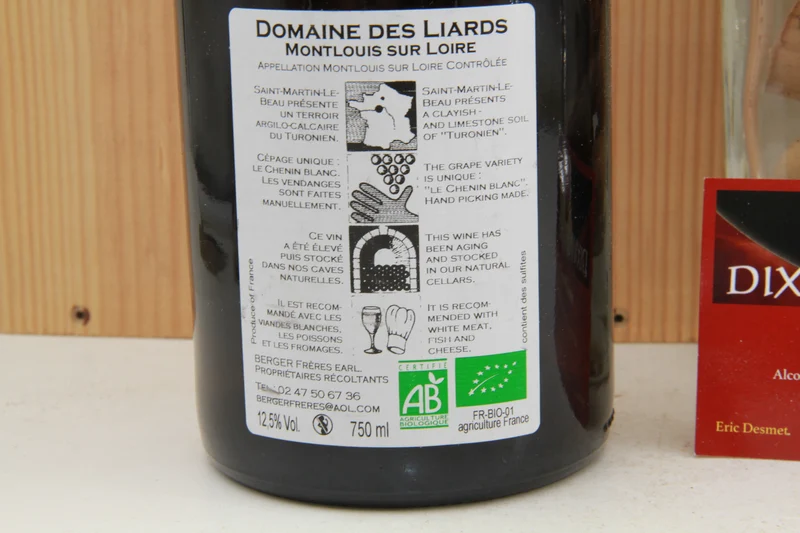 Montlouis La Cuvée Saint Martin. Récolte Tardive Berger Freres 2015