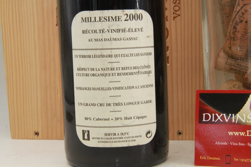 Mas De Daumas 2000 Languedoc. rouge
