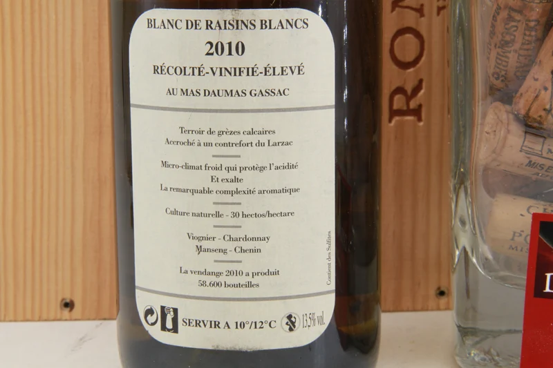 Mas De Daumas Blanc 2010 Languedoc.
