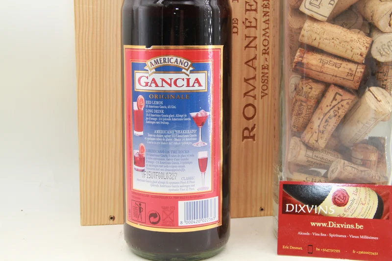 Americano Gancia ancienne bouteille des années 2000