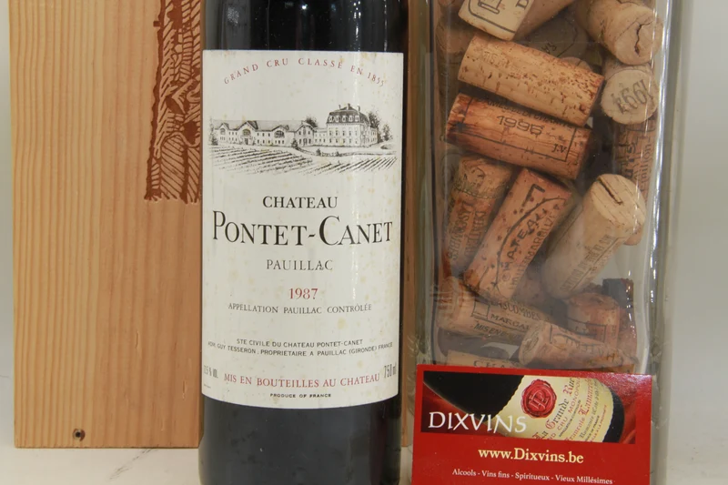 Château Pontet-Canet – Pauillac – 5ème Grand Cru Classé – 1987 – 75 cl