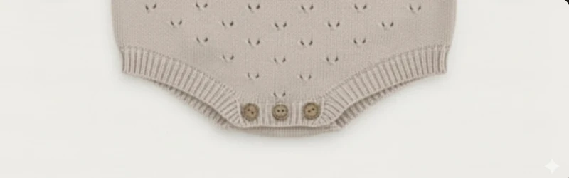Combinaison bébé fille en tricot de coton doux – Kali