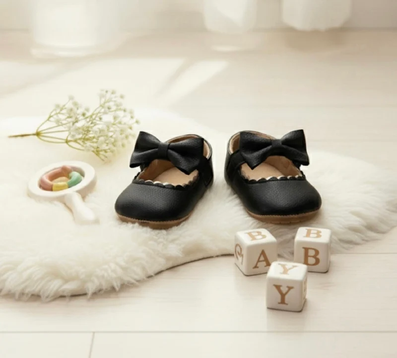 Chaussures bébé fille Mary Jane en cuir souple