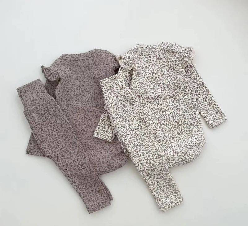 Ensemble bébé fille 3 pièces fleuri printemps – Kali