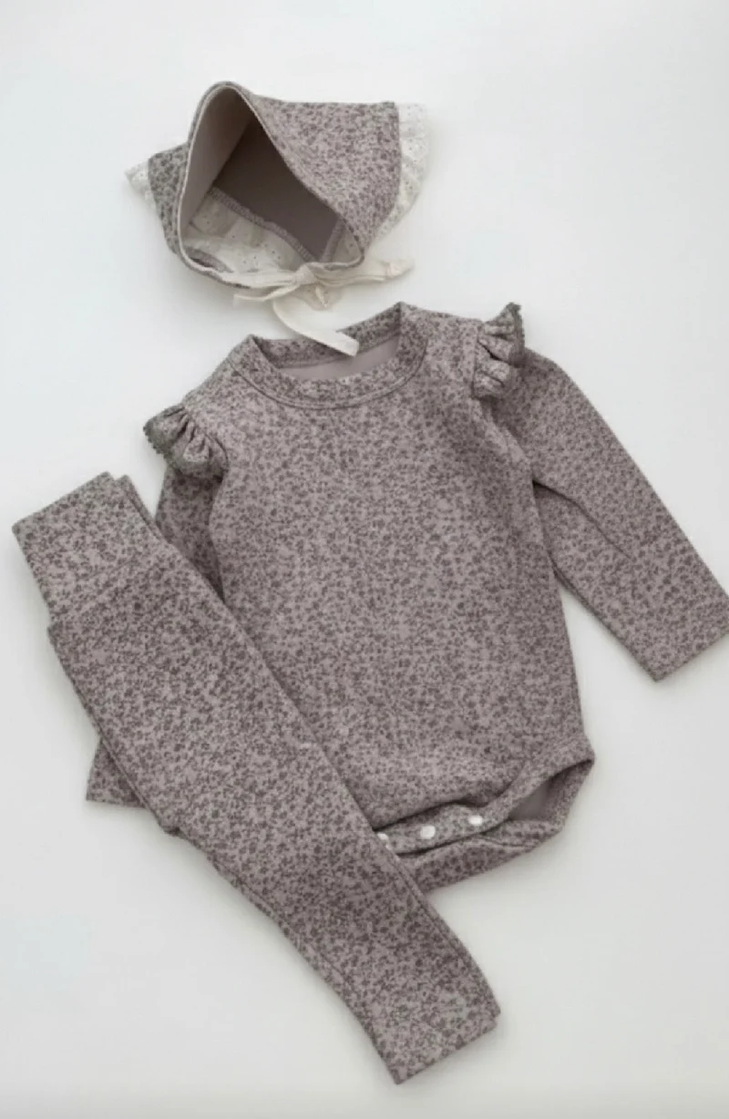 Ensemble bébé fille 3 pièces fleuri printemps – Kali