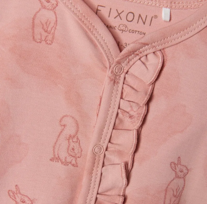 Pyjama fille Fixoni une pièce motifs écureuils